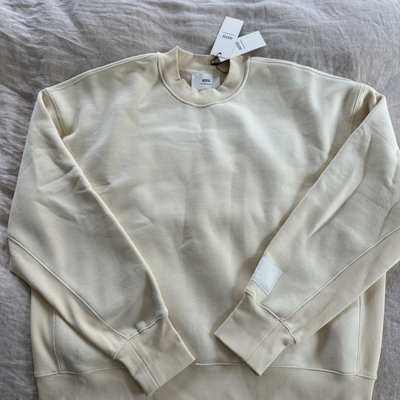 Ami logo-appliquéd organic cotton-blend sweatshirt - Picture 1 of 5